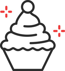 Cup Cake Vector Icon
