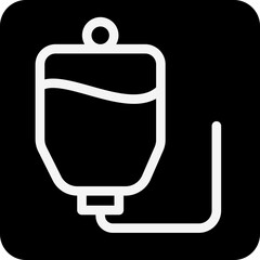 Solid Drip Chamber vector icon