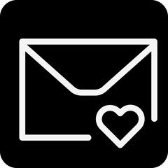 Solid message favorite icon