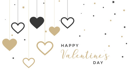 Valentine day heart background. Abstract love background