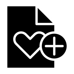 message love glyph icon