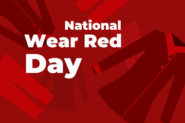 Illustration vector graphic of national wear red day