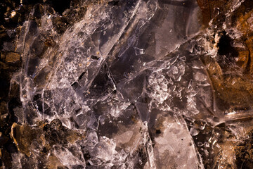 Jewel-like icy light bokeh texture 