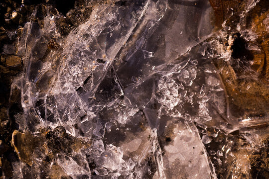 Jewel-like icy light bokeh texture 