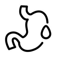 stomach drop water icon