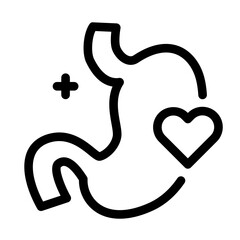 stomach love icon