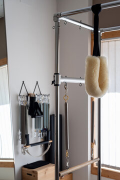 Various equipment in pilates studio
