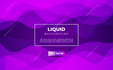 Naklejka na ściany i meble minimal abstract colorful purple liquid color gradient, fluid shape geometric with dots background. eps10 vector