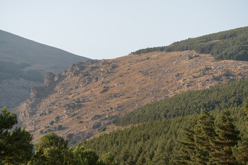 Fototapeta na wymiar Sierra Nevada mountains in southern Spain