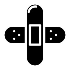 medical plaster glyph 