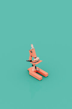 a pink microscope
