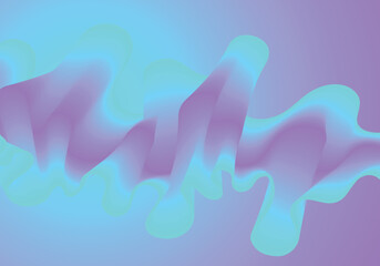 Abstract soft color fluid wave. Duotone geometric compositions with gradient 3d flow shape. Innovation mode vector