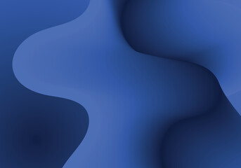 Blue fluid wave. Duotone geometric compositions with gradient 3d flow shape. Innovation mode vector