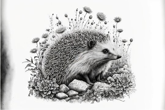 How to Draw a Hedgehog Step by Step Easy for BeginnersKids  Simple Hedgehogs  Drawing Tutorial  YouTube