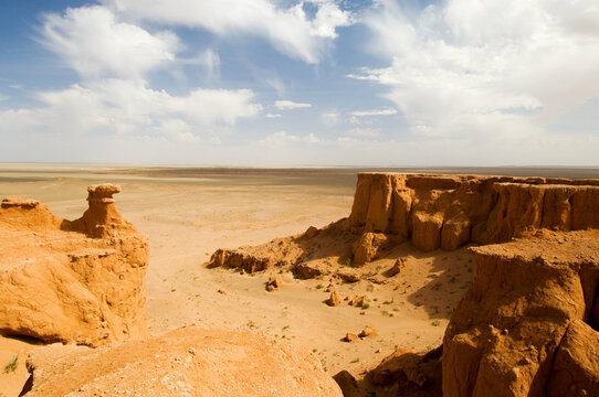 Bayanzag, or Flaming Cliffs, of Gobi National Park