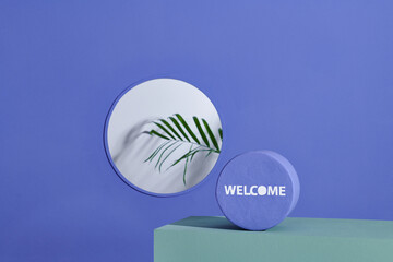  welcome sign for business concept