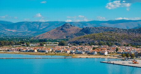 Fototapeta na wymiar view over the port of Nafplio, Greece
