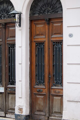 old wooden door