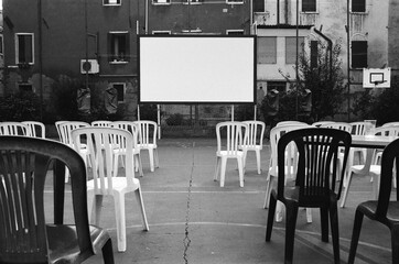An open air cinema