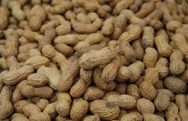 Shelled Peanuts. Peanuts in the nut shop.