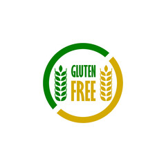 Gluten free icon sign isolated on white background