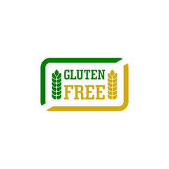 Gluten free icon sign isolated on white background