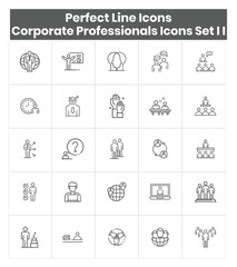 Corporate Professionals Icon Set I