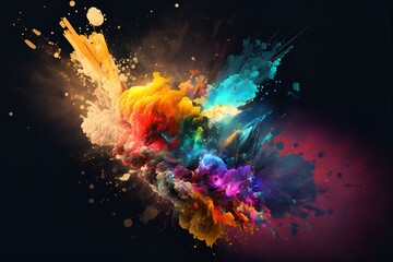 Colorful Abstract Background, Colorful, Background, Generative AI