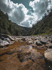 river in the mountains