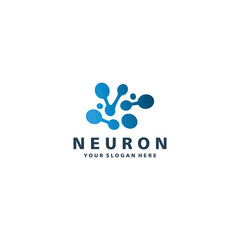 Neuron logo icon design vector 