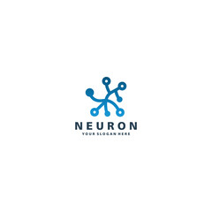 Neuron logo icon design vector 