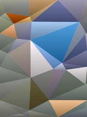 Fototapeta premium Low Poly Colorful Geometrical Artwork