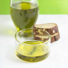 olive oil and bread