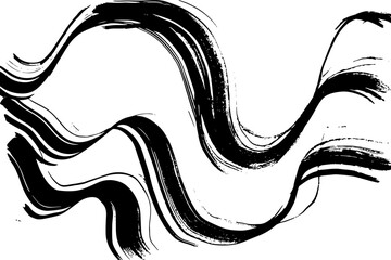 Grunge ink dry brush free hand texture