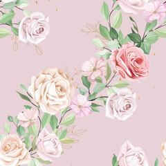 elegant floral seamless pattern design