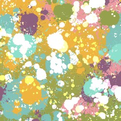 Colorful Paint Splatter Background