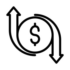 Borrow arrow design vector icon