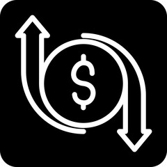 Solid Borrow arrow vector icon