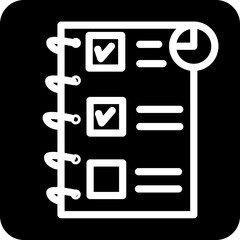 Solid Planning vector icon