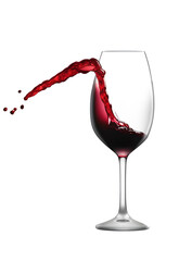 Red wine overlay transparent background PNG easy to use