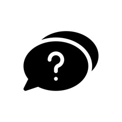 question glyph icon
