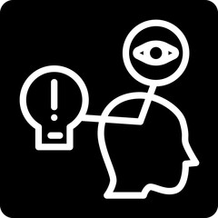 Solid Intuition alert vector icon