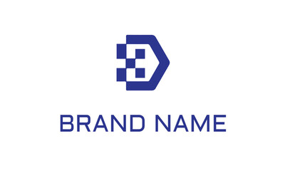 Obraz premium d, logo, letter, icon, origami, vector, font, design, ribbon, shadow, modern, graphic, business, abstract, background, paper, isolated, art, illustration, template, web, sign, flat, logistics, shape, 