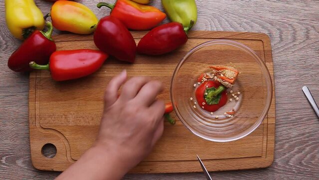 beautiful mini peppers cook tasty variety