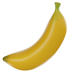 banana 3d rendering illustration