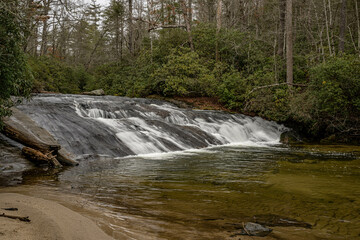 sliding rock falls cashiers nc