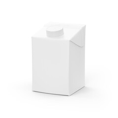 500 mL Container White Blank Front and Side