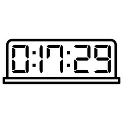Digital clock icon vector design illustration.