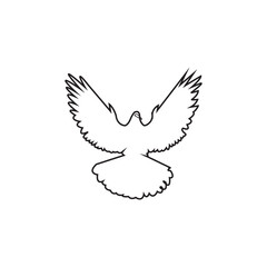 flying dove icon