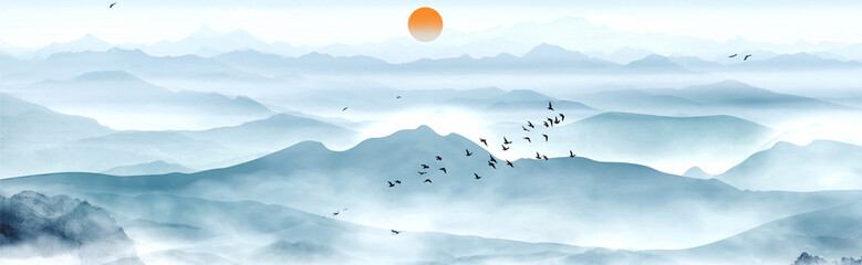 山, 雪, 風景, 空, 冬, 雲, 太陽, 寒い, 夕焼け, 景色, 全景, 最上, 頂点, 日の出